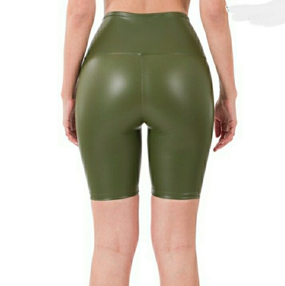 PU Leather Wet Look Biker & Crop Set - Picture 5 of 16